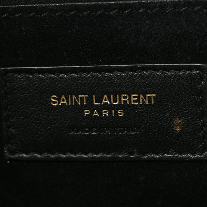 Saint Laurent Pony Hair Nappa Leopard Print Le 5 A 7 Bea Tote Earth Black 5 of 11
