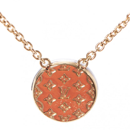 Louis Vuitton Metal L to V Necklace Gold Silver 4 of 9