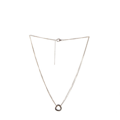 Cartier 18K Pink Yellow White Gold Trinity Double Chain Pendant Necklace 3 of 6