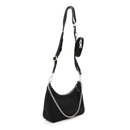 Prada Nylon Re-Edition 2005 Shoulder Bag Black 3 of 9