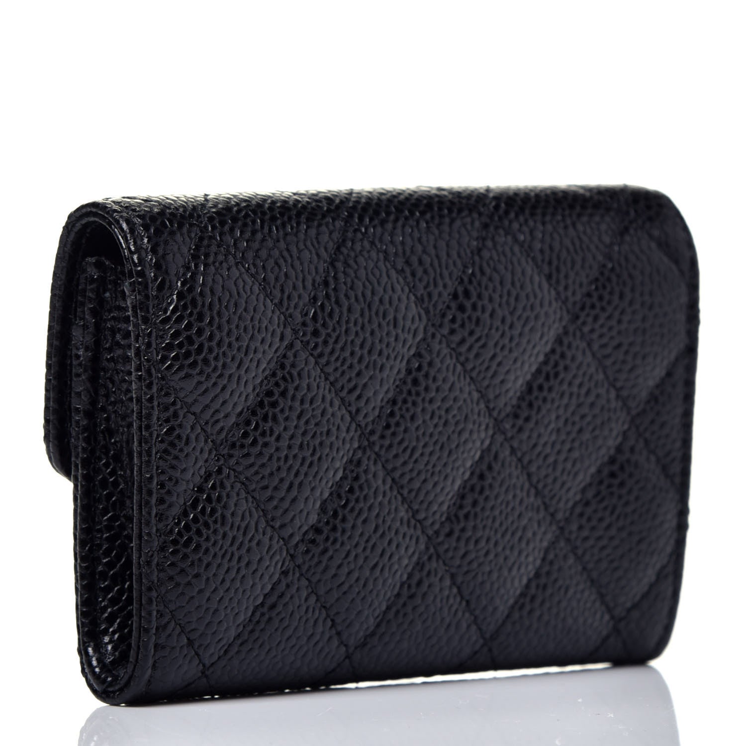 Chanel Caviar Quilted Flap Card Holder Black 3 of 8