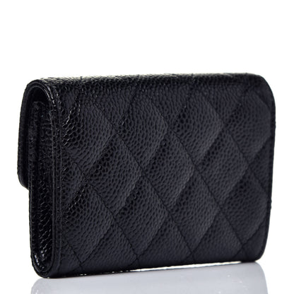 Chanel Caviar Quilted Flap Card Holder Black 3 of 8