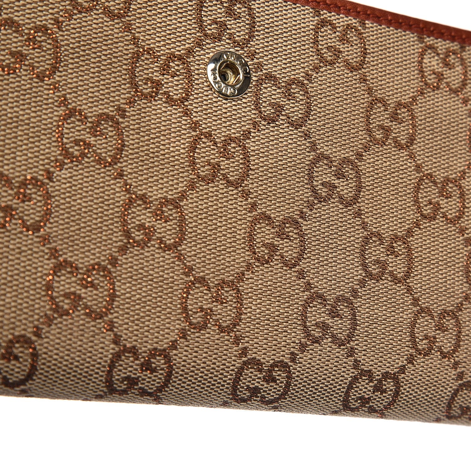 Gucci Monogram Dice Continental Wallet Bronze 10 of 10
