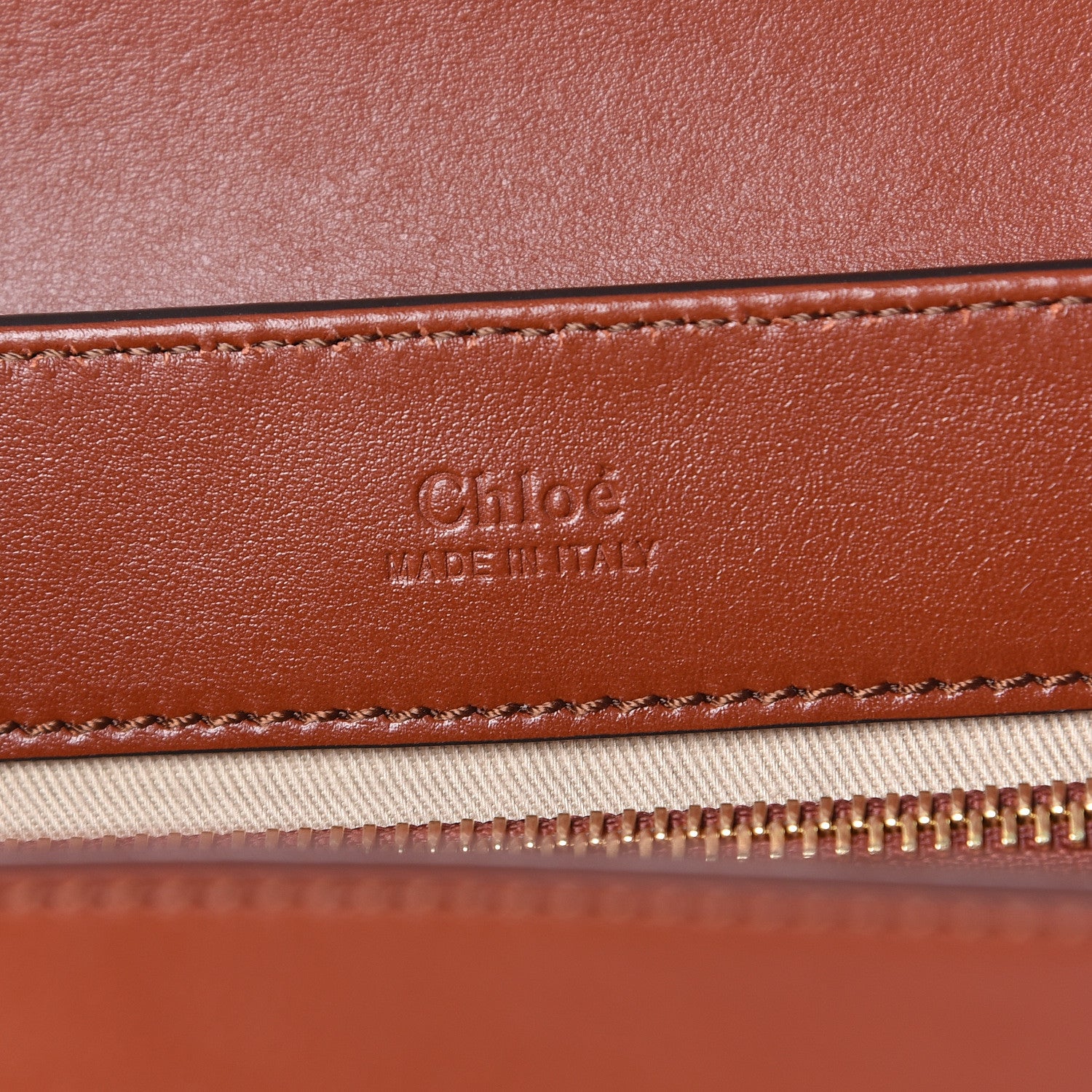 Chloe Calfskin Small C Double Carry Sepia Brown 7 of 11