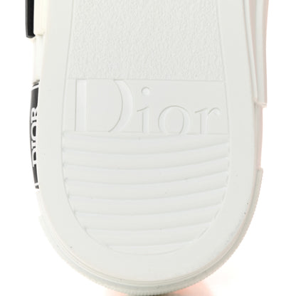 Christian Dior Technical Canvas Oblique Mens B23 High Top Sneakers 39 Orange White 8 of 9