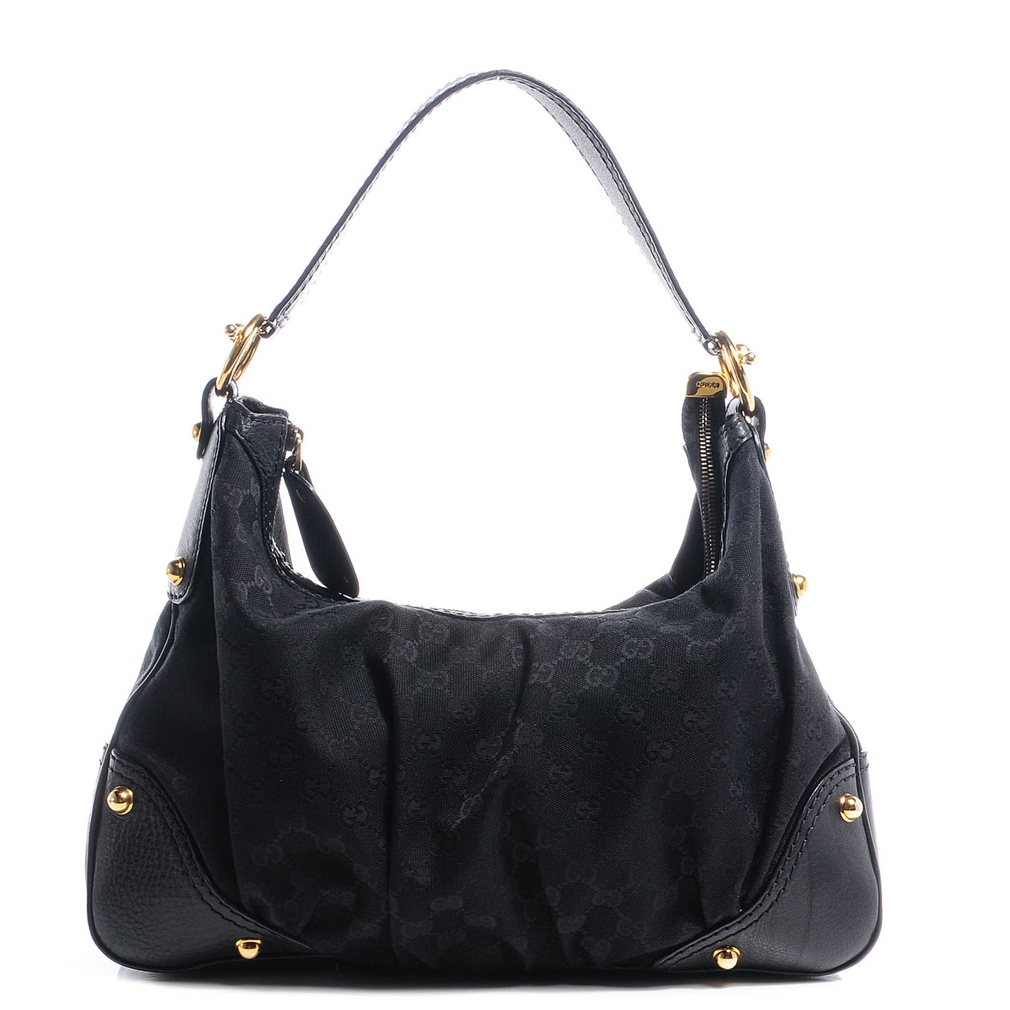 Monogram Medium Jockey Hobo Black