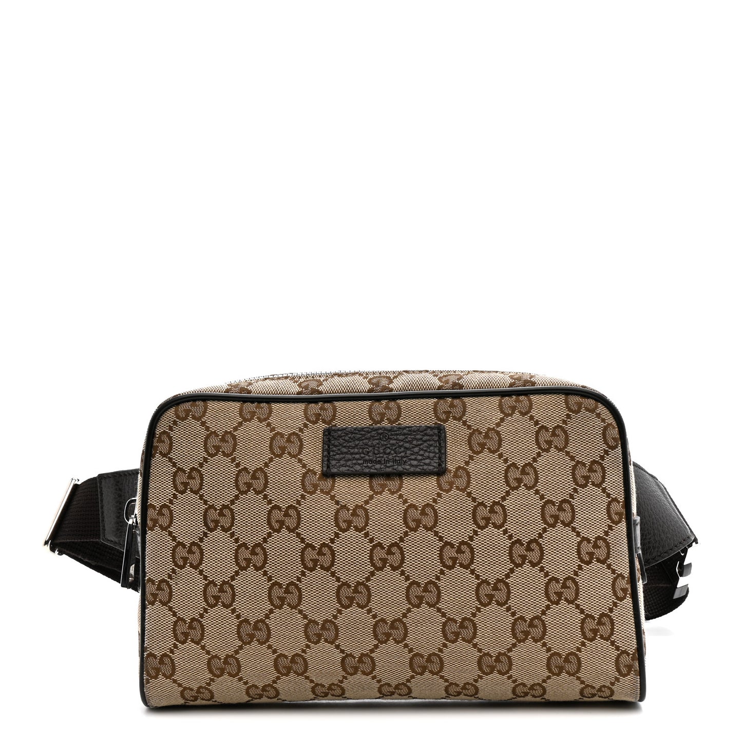 Monogram Dollar Calfskin Belt Bag Beige Ebony Testa di Moro Marrone Scuro