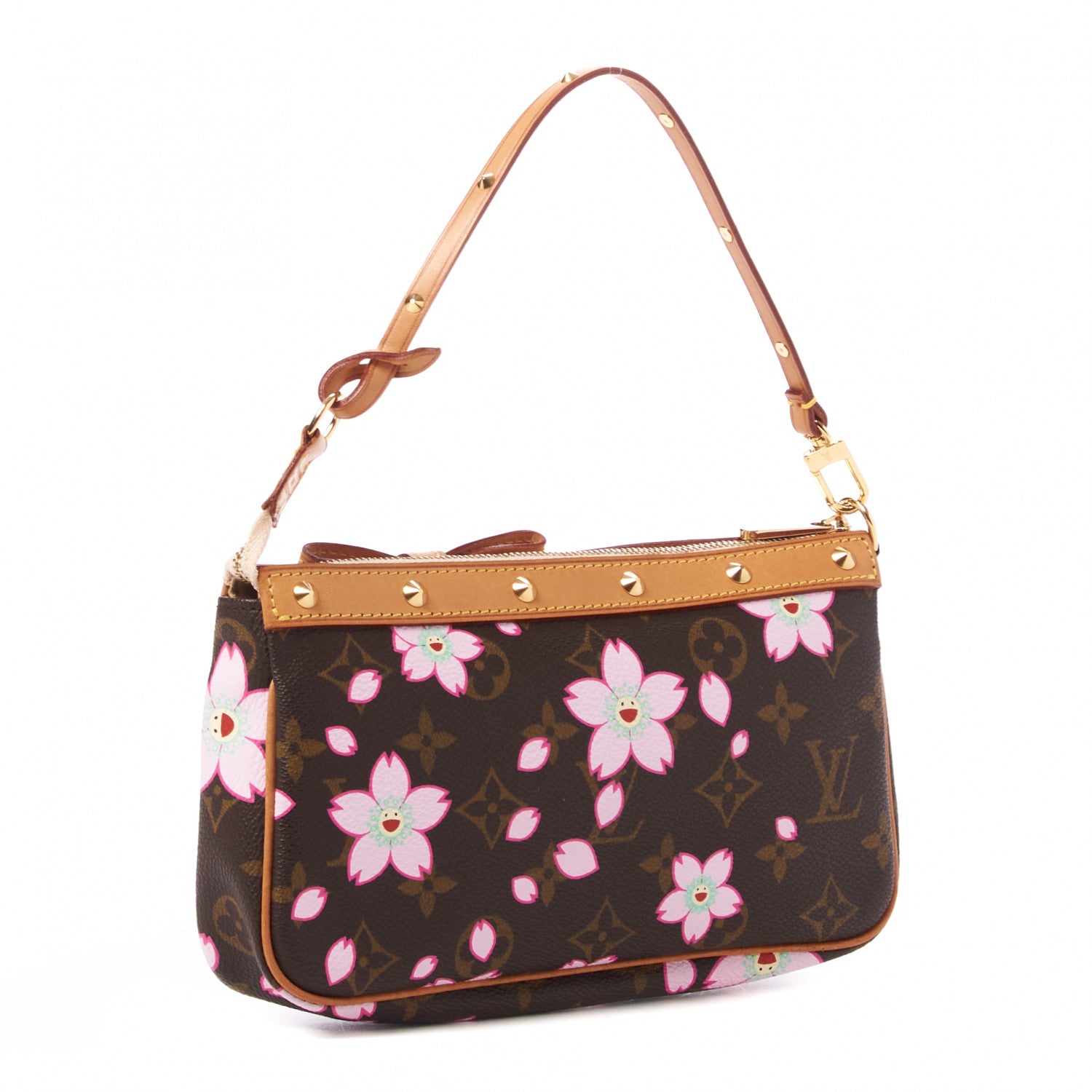 Louis Vuitton Monogram Cherry Blossom Pochette Accessories Brown 3 of 8