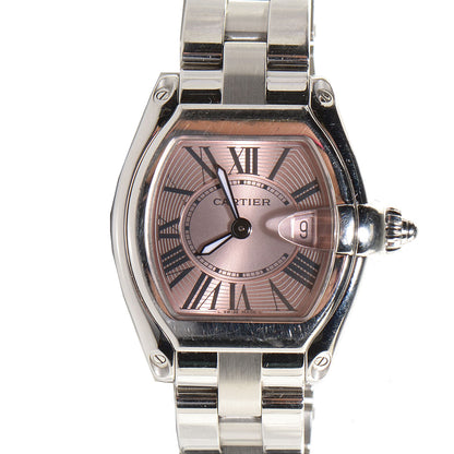 Cartier Stainless Steel 31mm Roadster Quartz Watch Pink 1 of 8