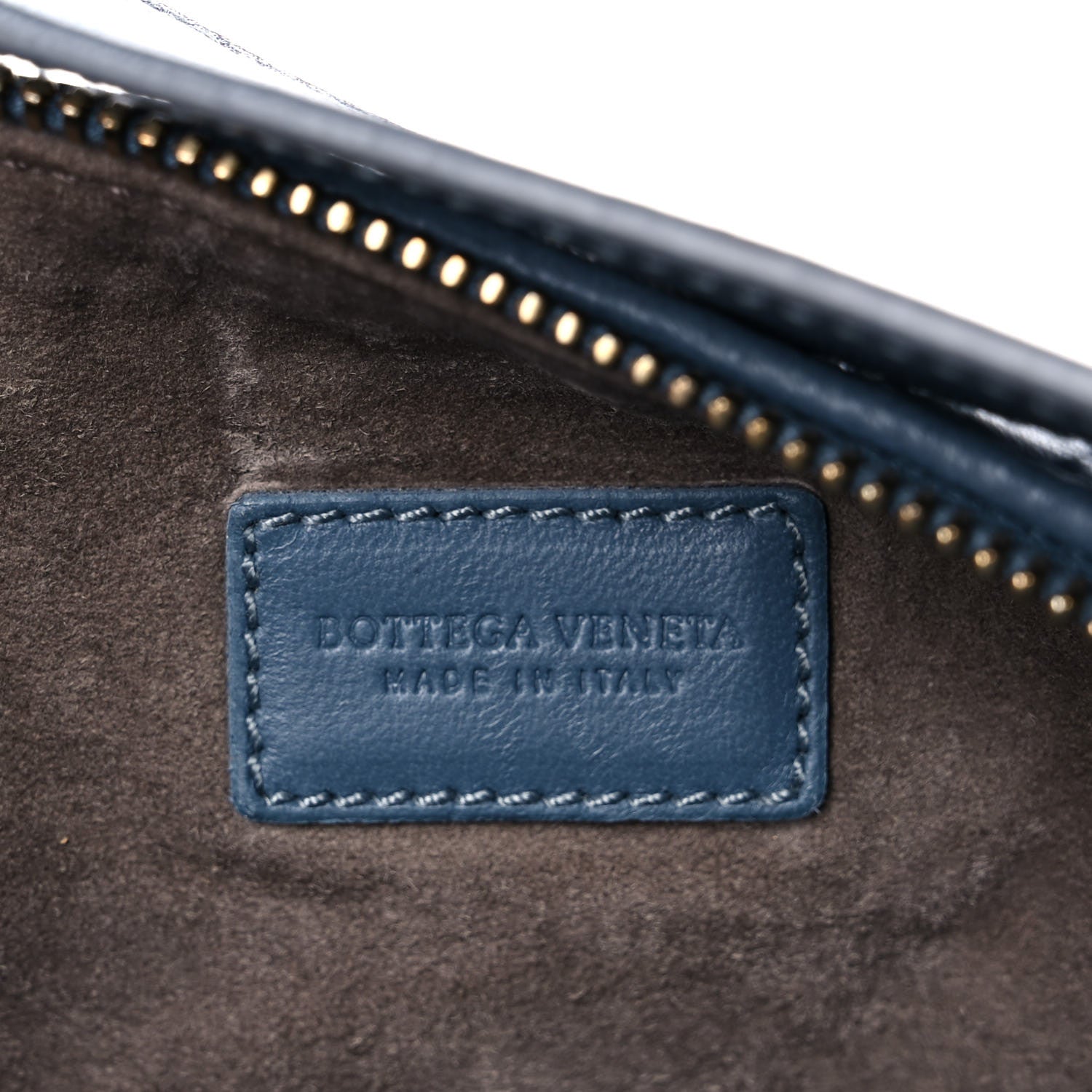 Bottega Veneta Nappa Intrecciato Large Cosmetic Case Blue 6 of 11