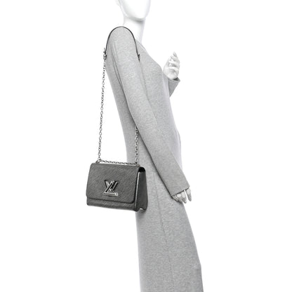 Louis Vuitton Epi Twist Shoulder Bag MM Argent 2 of 14