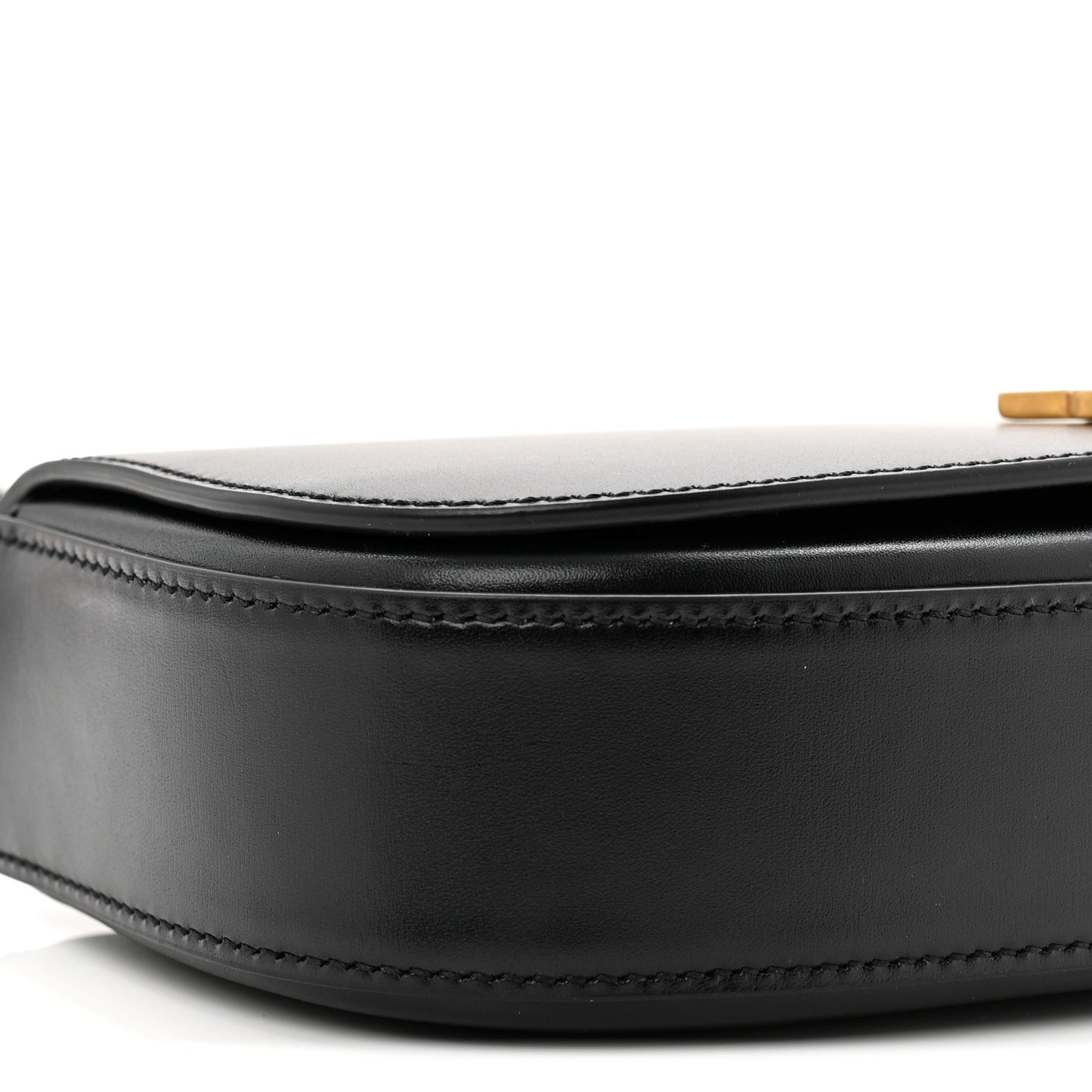 Box Calfskin Mini Voltaire Shoulder Bag Black