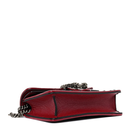 Gucci Tweed GG Monogram Super Mini Dionysus Shoulder Bag Black White Romantic Cherry 4 of 9