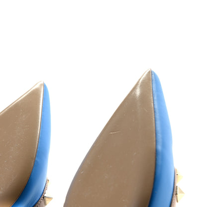 Valentino Garavani Nappa Rockstud Ankle Strap Pumps 40 Blue Poudre 11 of 11