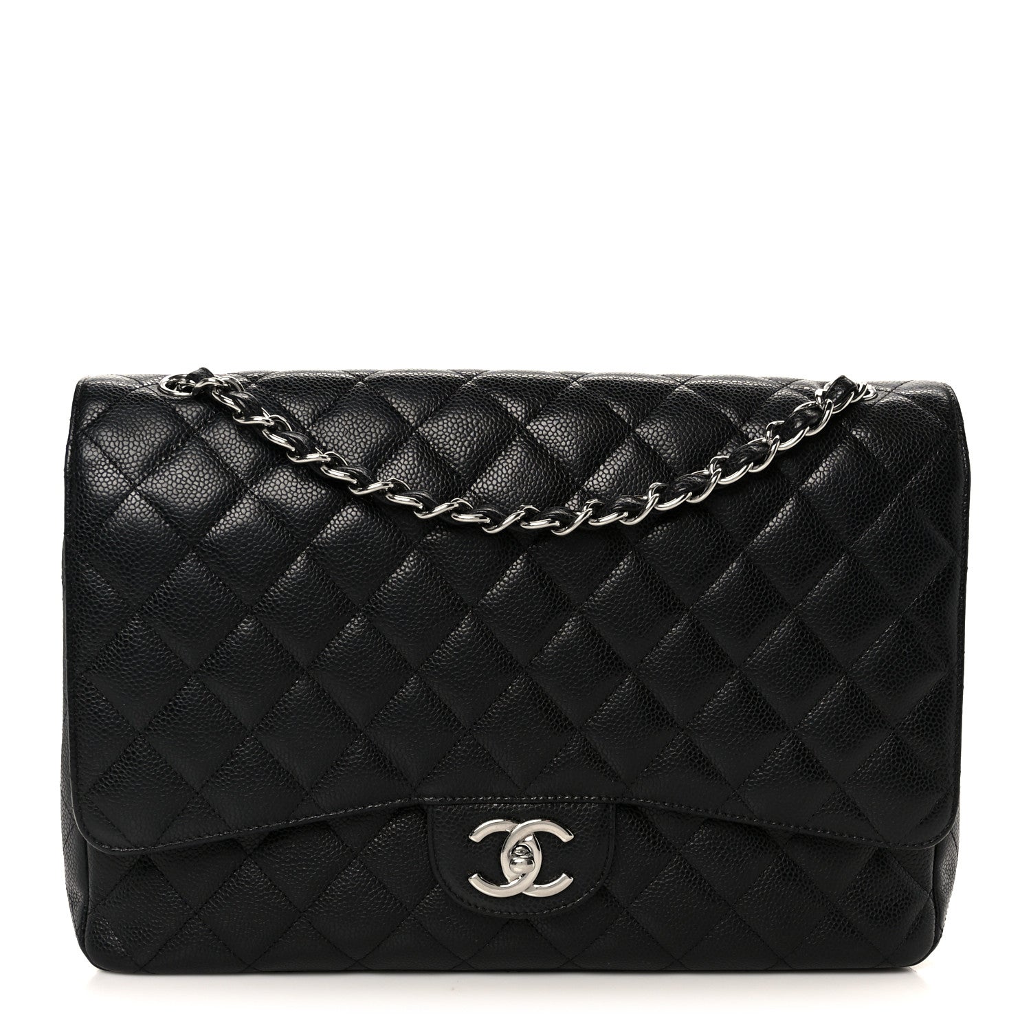 Chanel Caviar Quilted Maxi Double Flap Black 1 of 11