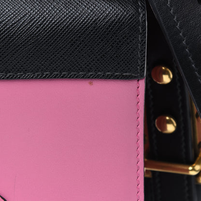 Prada City Calf Saffiano Cahier Bag Geranio Black 18 of 18