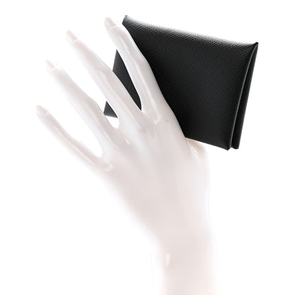 Hermes Epsom Calvi Card Case Black 2 of 8