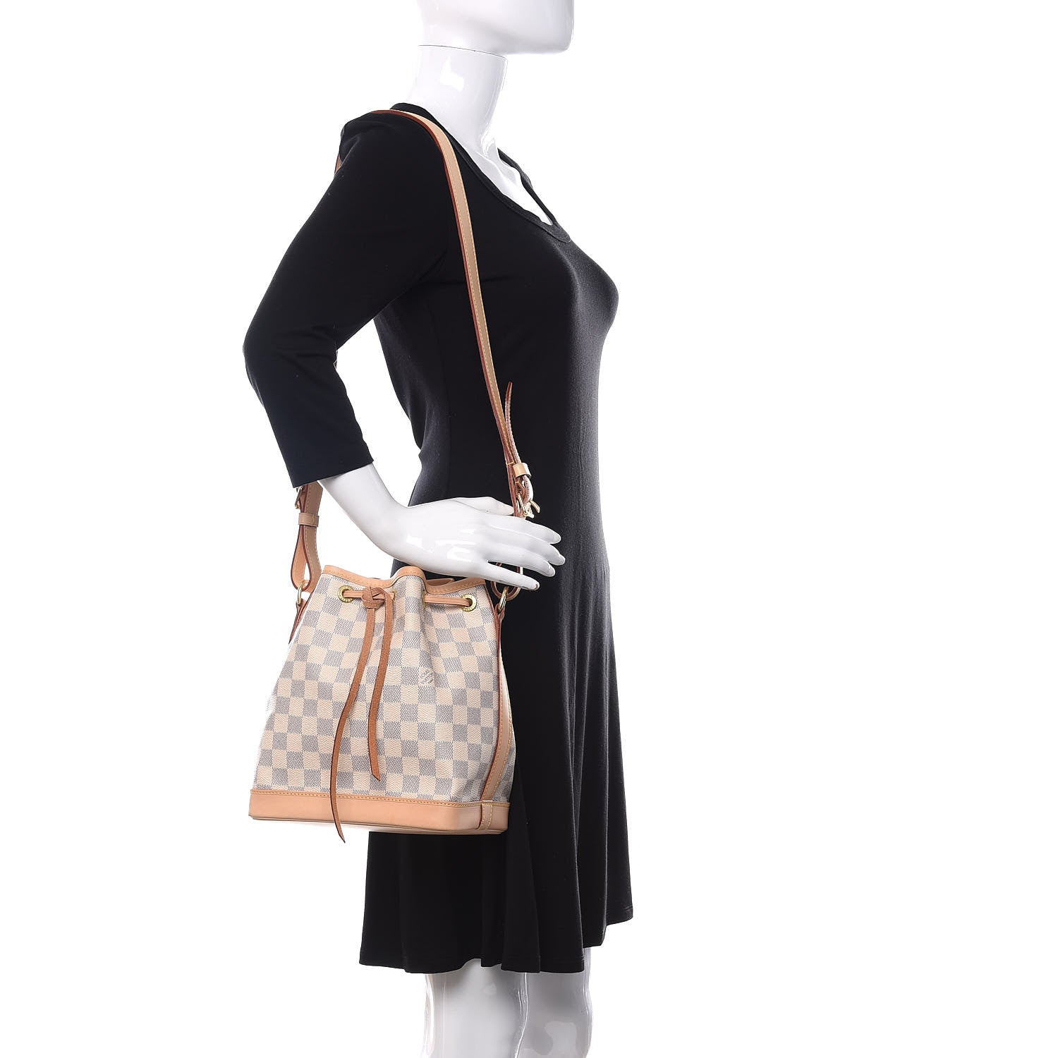 Louis Vuitton Damier Azur Noe BB 2 of 10