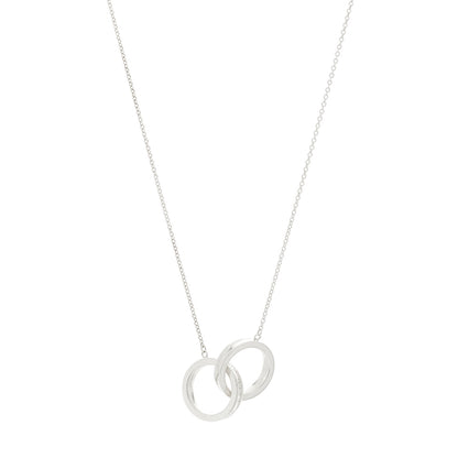 Tiffany Sterling Silver 1837 Interlocking Circles Pendant Necklace 1 of 7