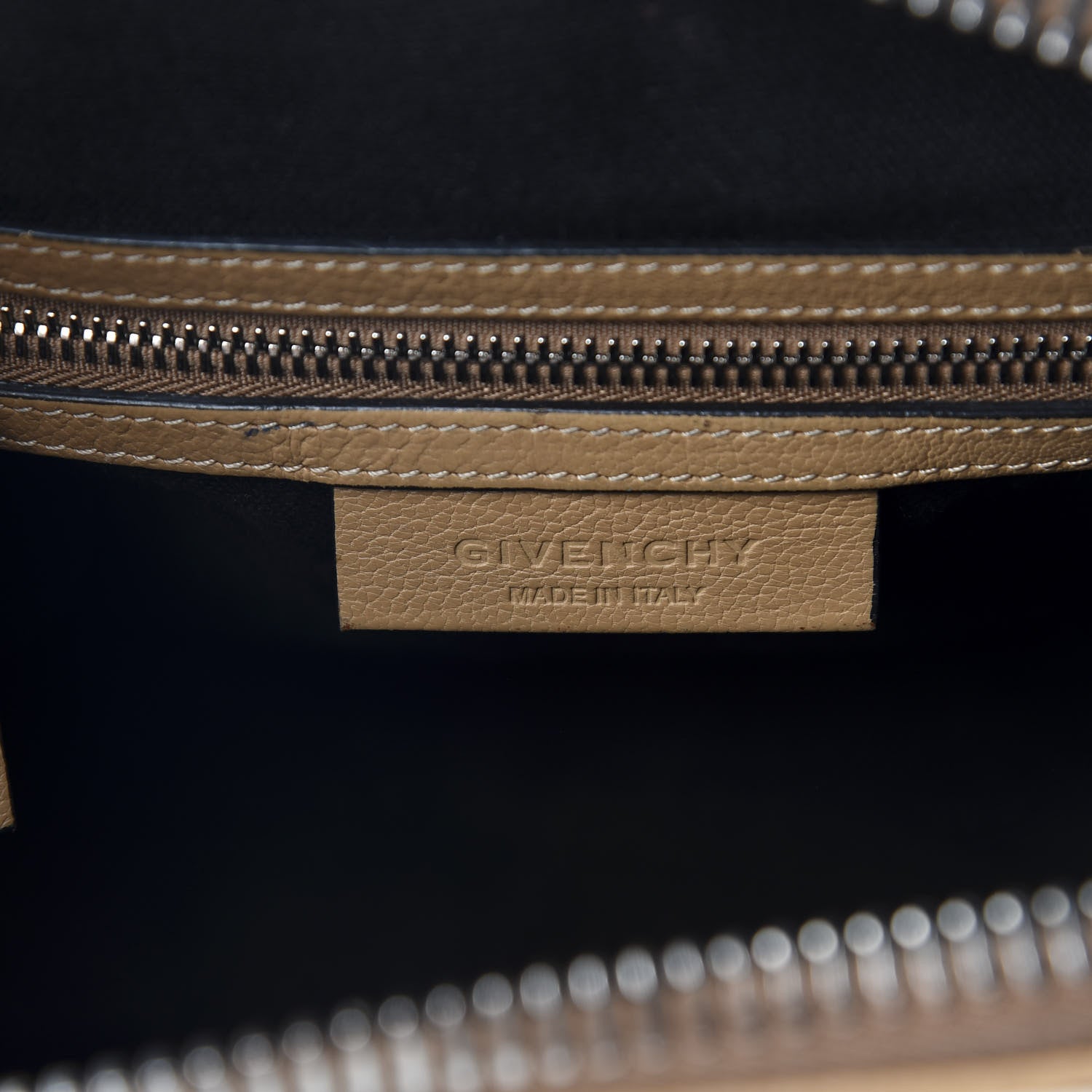 Givenchy Sugar Goatskin Small Tri-Color Antigona Beige Black Brown 9 of 10
