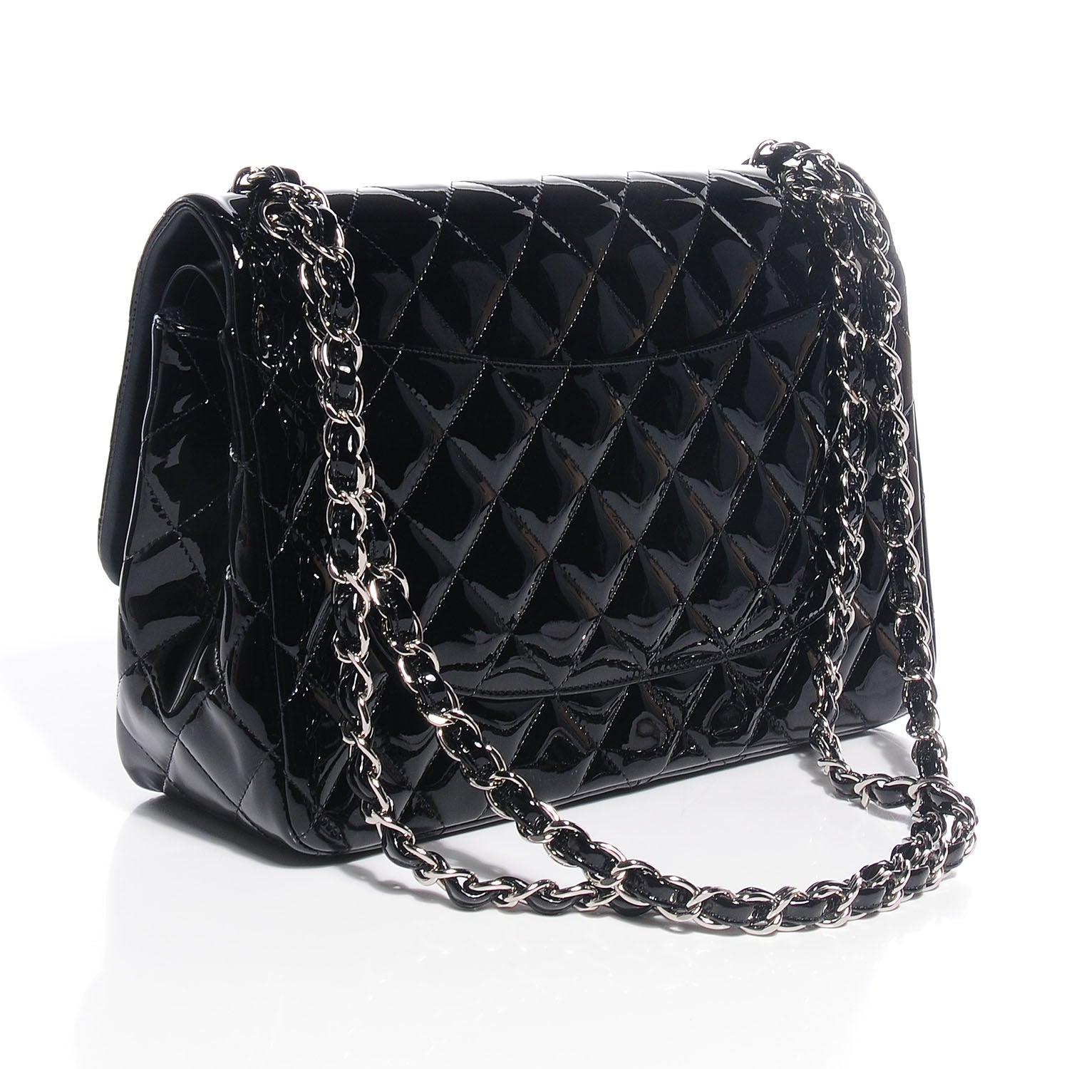 Chanel Patent Jumbo Double Flap Black 3 of 8