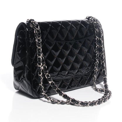 Chanel Patent Jumbo Double Flap Black 3 of 8