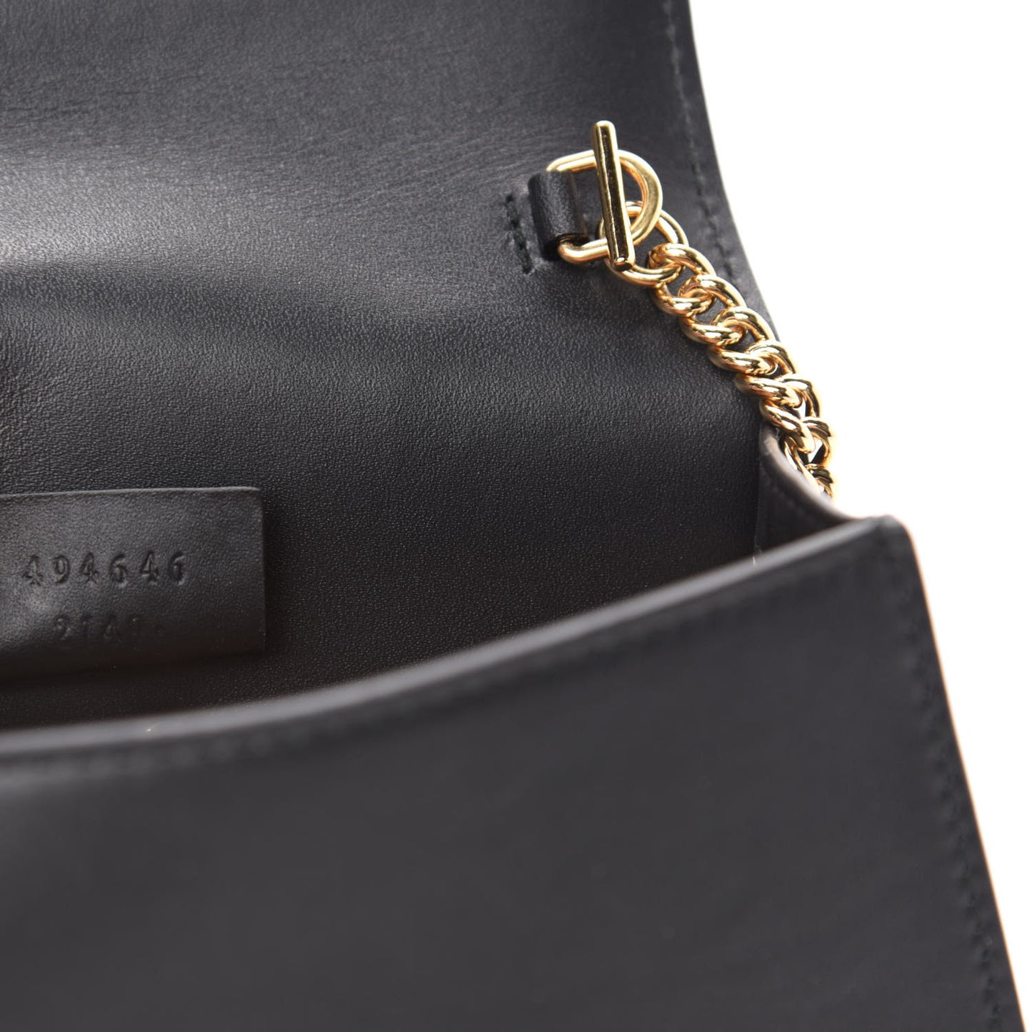 Calfskin Super Mini Sylvie Chain Shoulder Bag Black
