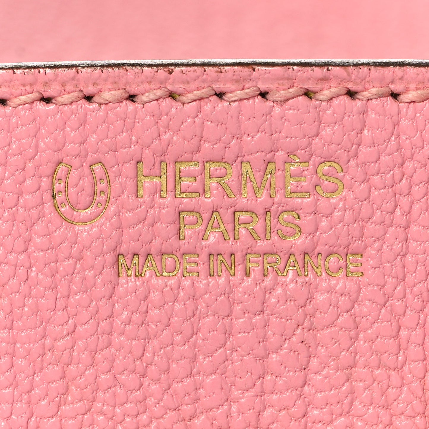 Chevre Mysore Horseshoe Birkin 30 Rose Confetti Soufre