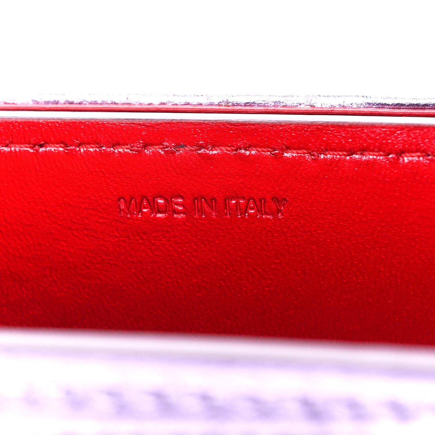 Christian Louboutin Calfskin Iridescent Damier Loubi54 Crossbody Clutch Multicolor 7 of 11