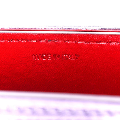 Christian Louboutin Calfskin Iridescent Damier Loubi54 Crossbody Clutch Multicolor 7 of 11