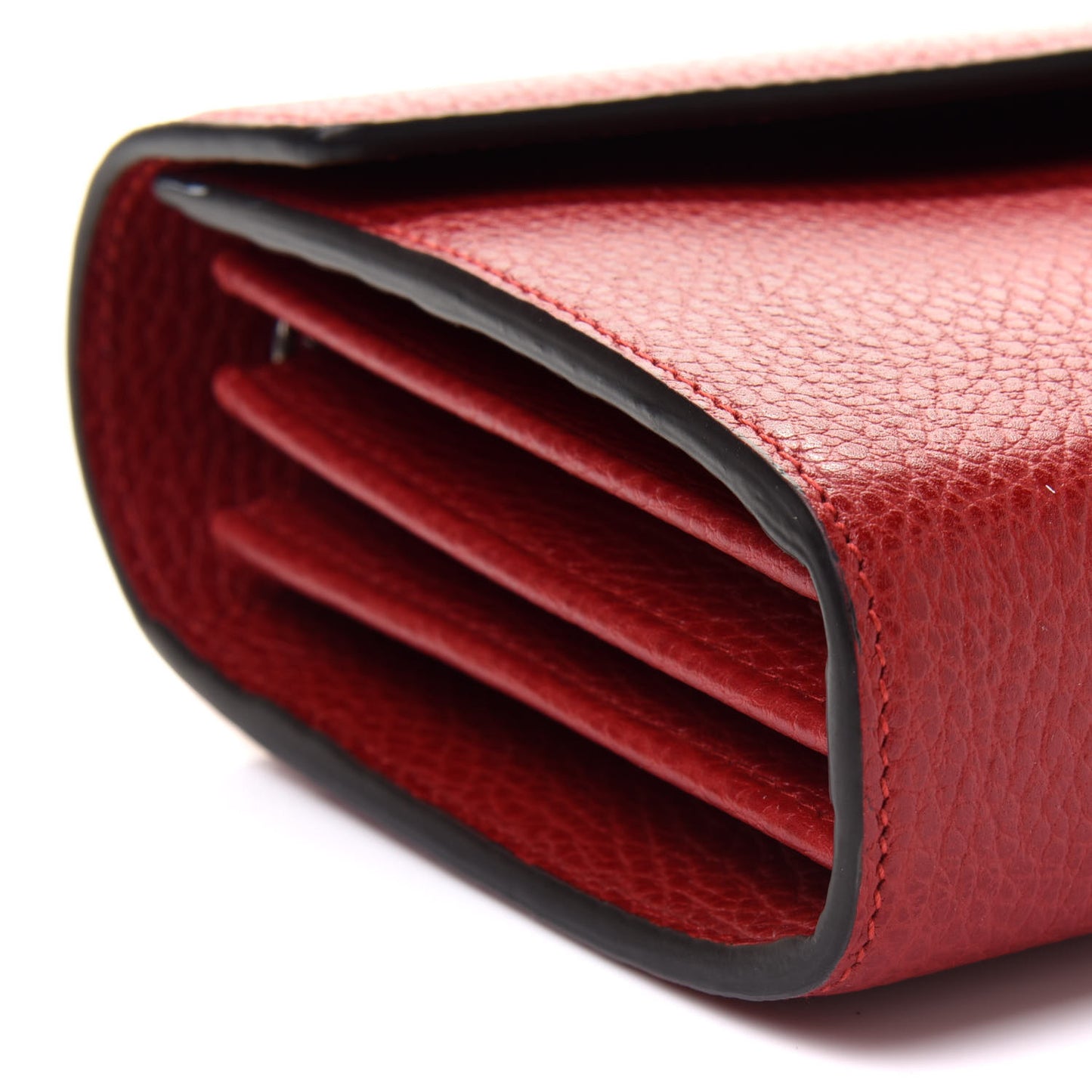 Calfskin Mini Dionysus Chain Wallet Hibiscus Red