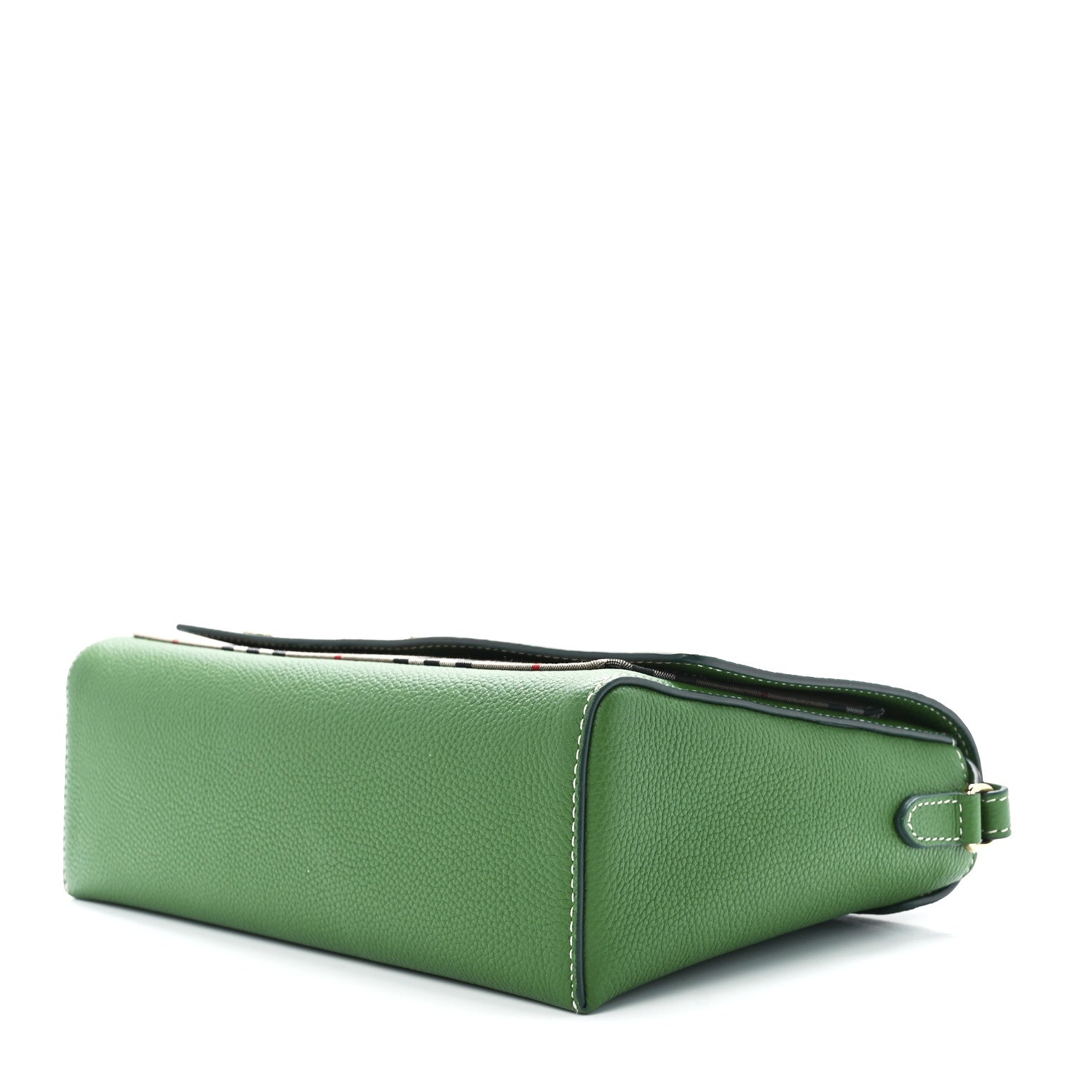 Burberry Grainy Calfskin Vintage Check Note Crossbody Bag Ivy Green 9 of 11