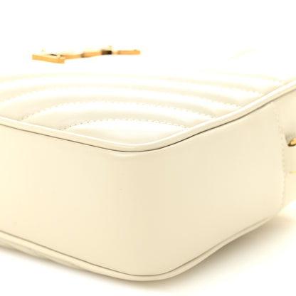 Saint Laurent Calfskin Matelasse Monogram Lou Camera Bag Crema Soft 8 of 11