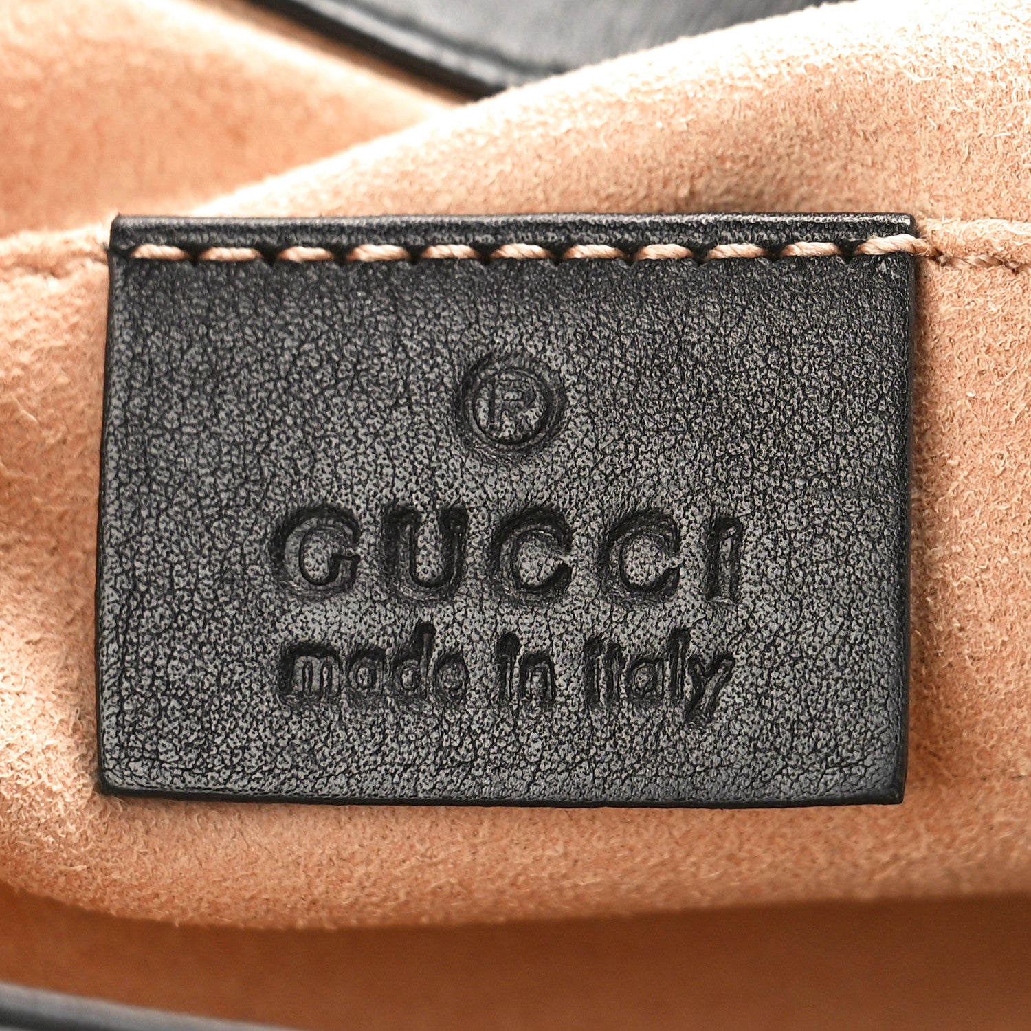 Gucci Calfskin Matelasse Mini GG Marmont Shoulder Bag Black 5 of 12
