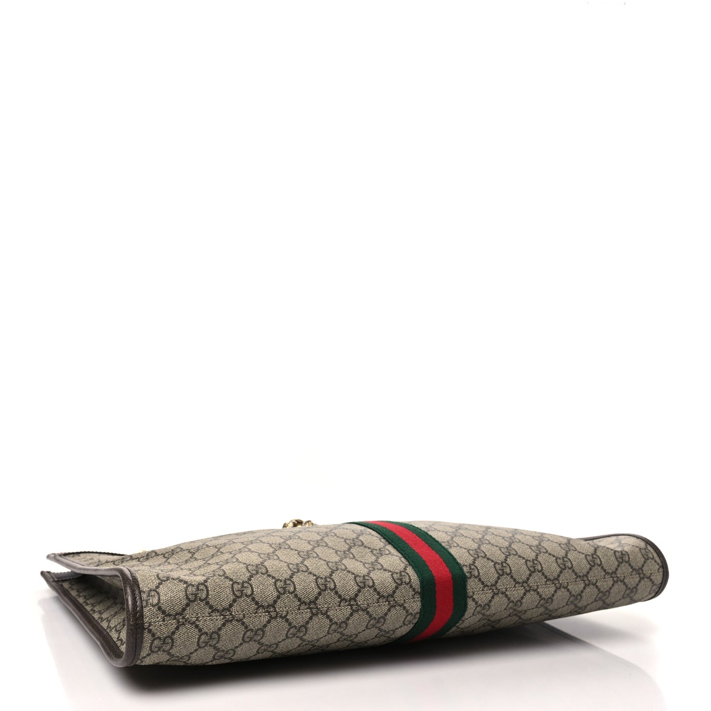 GG Supreme Monogram Large Rajah Chain Tote Beige New Acero