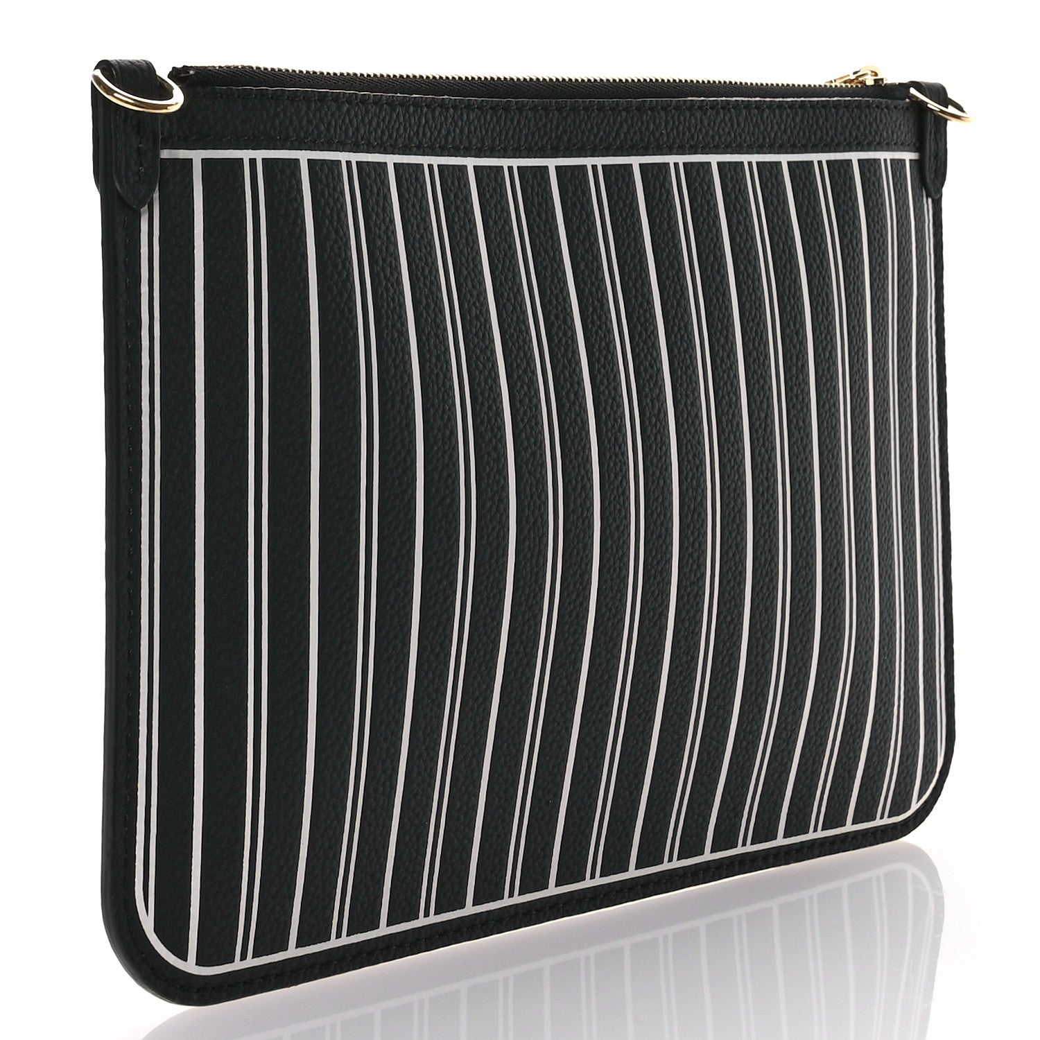 Louis Vuitton Calfskin Neverfull Inside Out MM Pochette Black 3 of 8