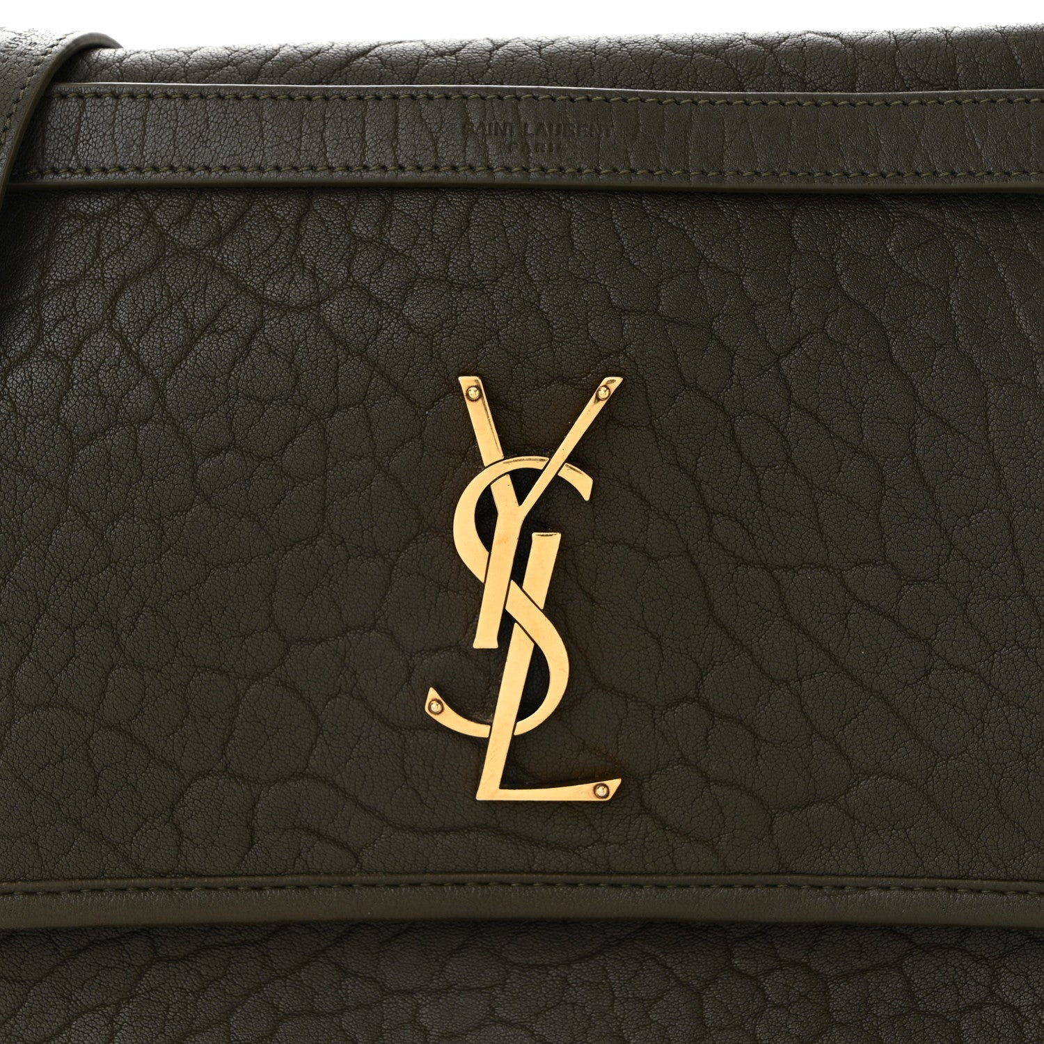 Saint Laurent Grained Lambskin Monogram Medium Niki Chain Satchel Light Musk 8 of 12