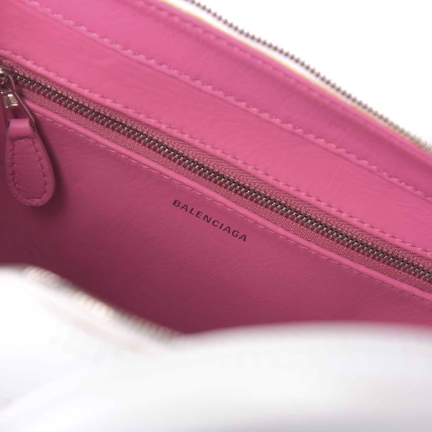 Calfskin XS Triangle Duffle White