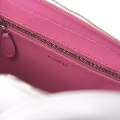 Balenciaga Calfskin XS Triangle Duffle White 8 of 10