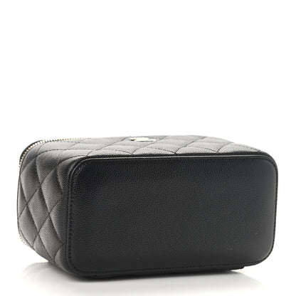 Chanel Caviar Quilted Small Vanity Case With Chain Black 4 of 9