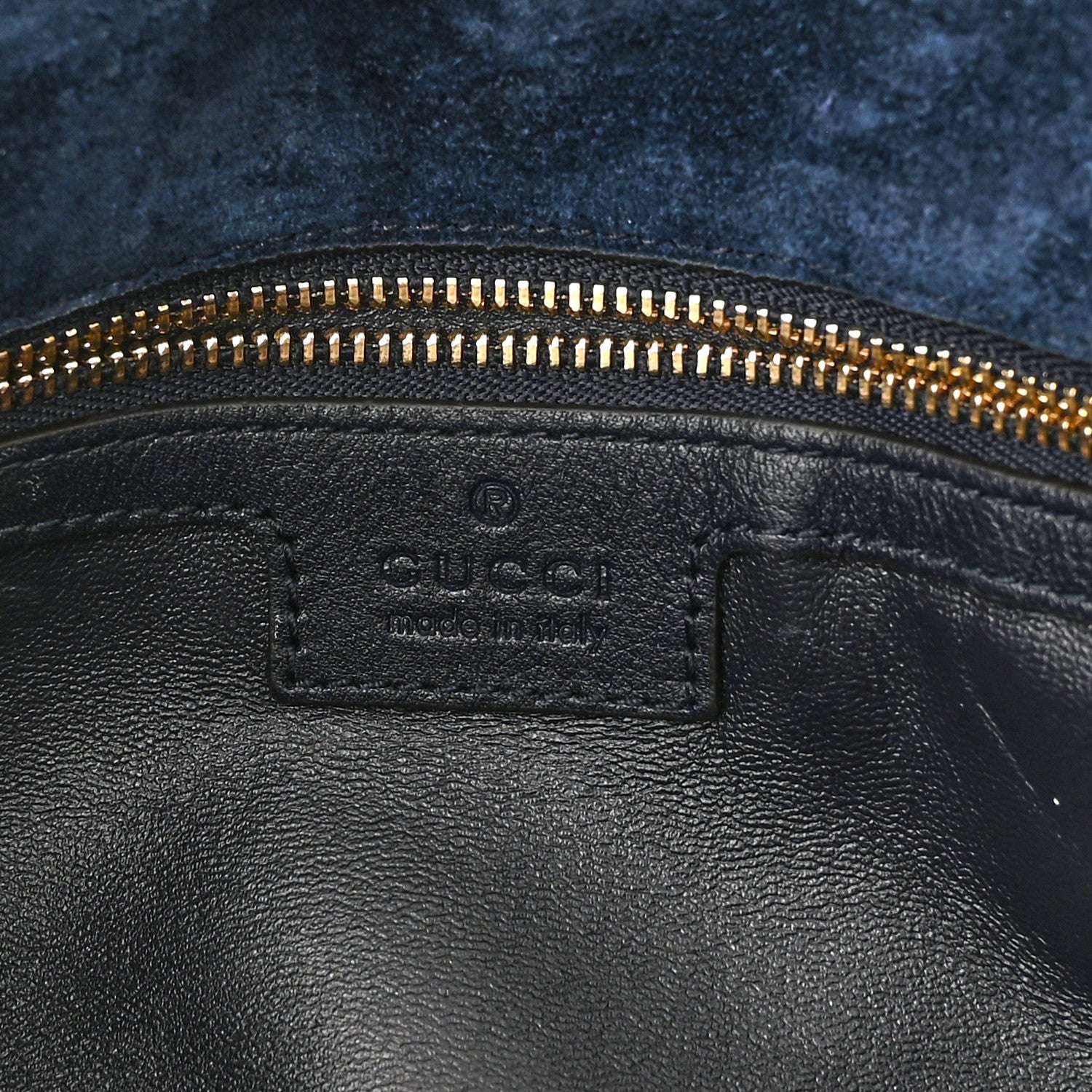 Gucci Suede Talco Roxy Calfskin Blondie Chain Shoulder Flap Bag Blondie Blue 6 of 12