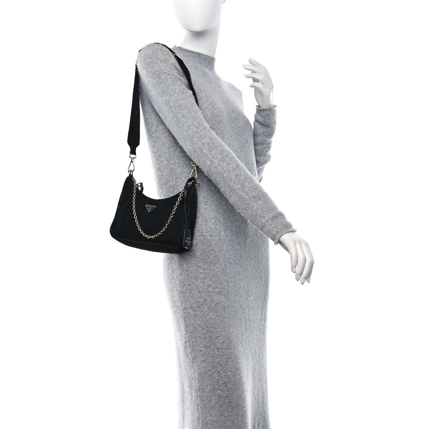 Nylon Re-Edition 2005 Shoulder Bag Black