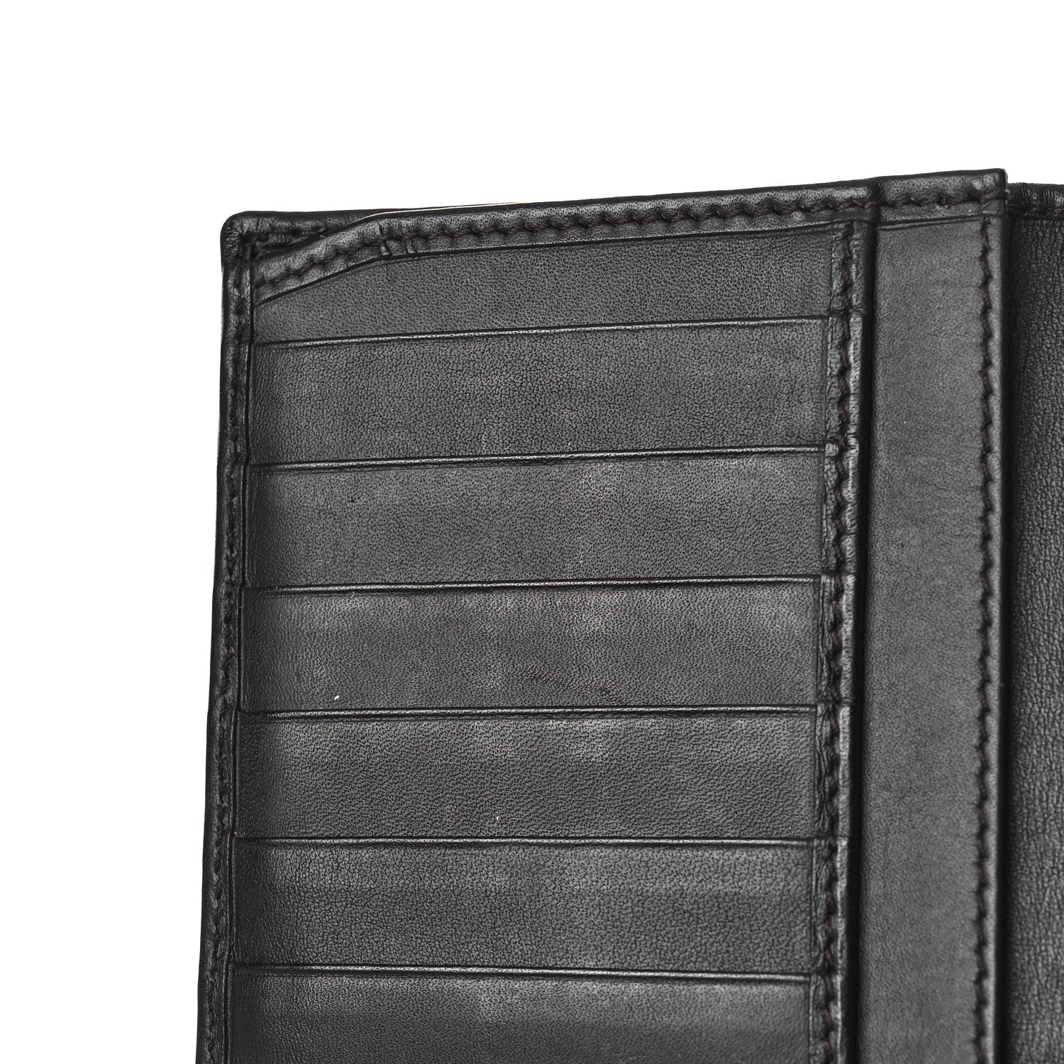 Gucci Monogram Calfskin Ladies Web Continental Wallet Beige Ebony Cocoa 10 of 13