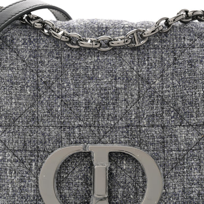 Christian Dior Tweed Macrocannage Medium Caro Bag Black 8 of 10