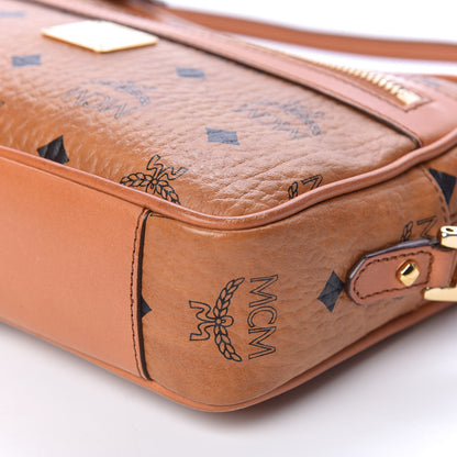 MCM Visetos Heritage Crossbody Bag Cognac 11 of 12