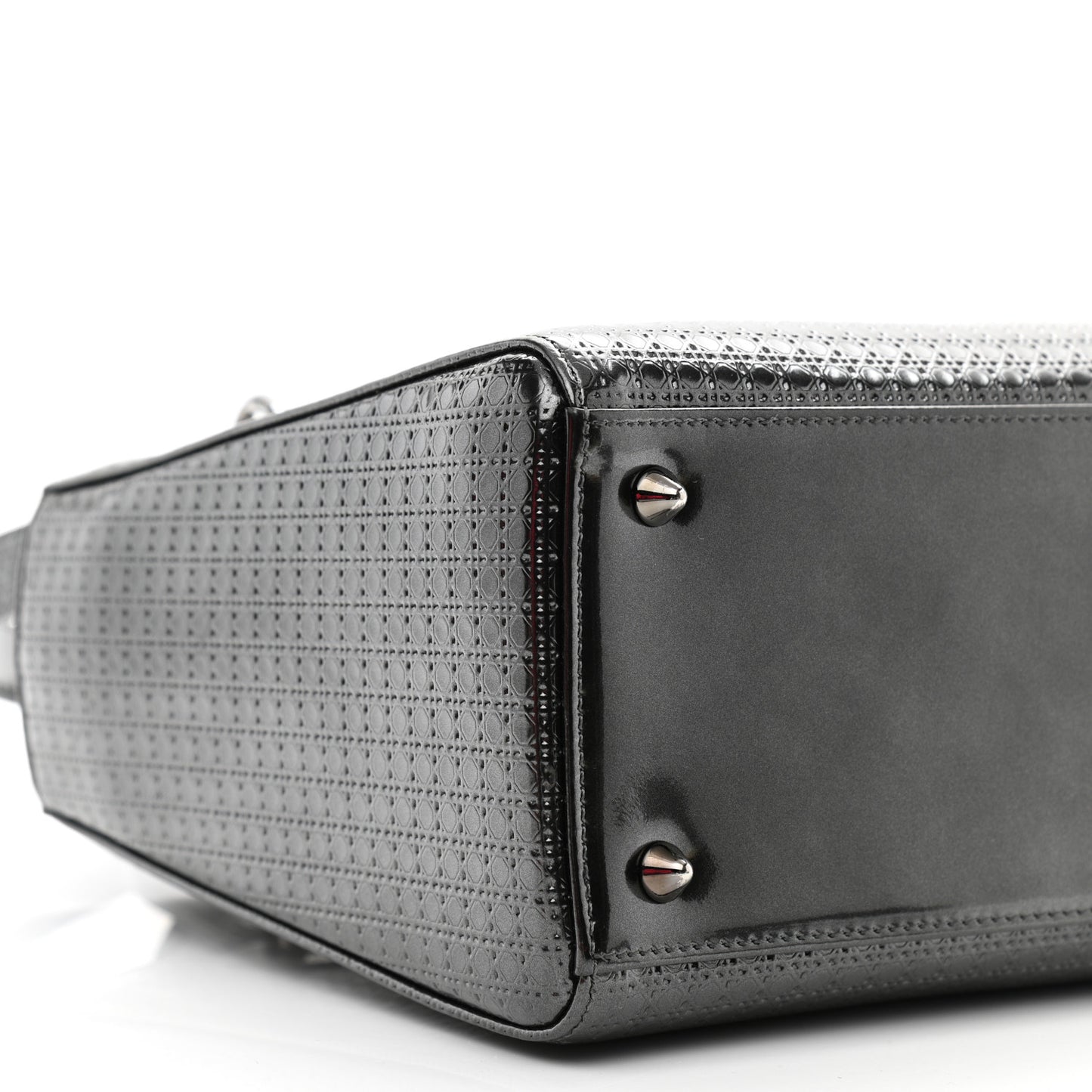 Patent Micro-Cannage Medium Lady Dior Onyx Black