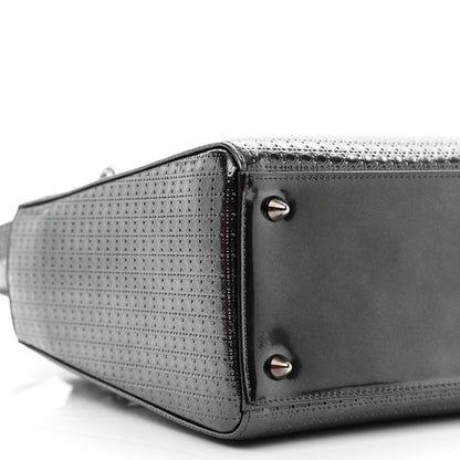 Christian Dior Patent Micro-Cannage Medium Lady Dior Onyx Black 9 of 12