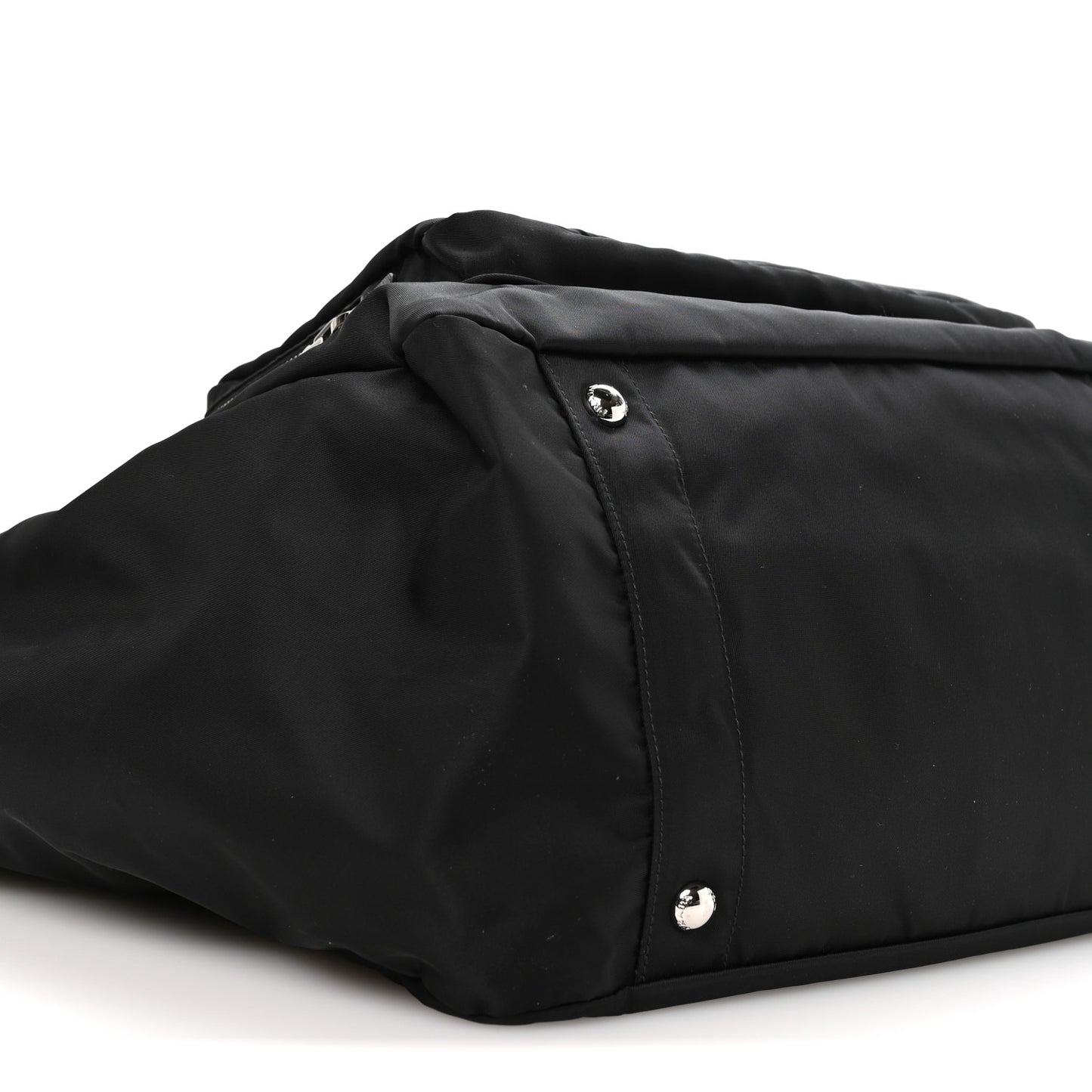 Tessuto Nylon Vela Diaper Bag Black
