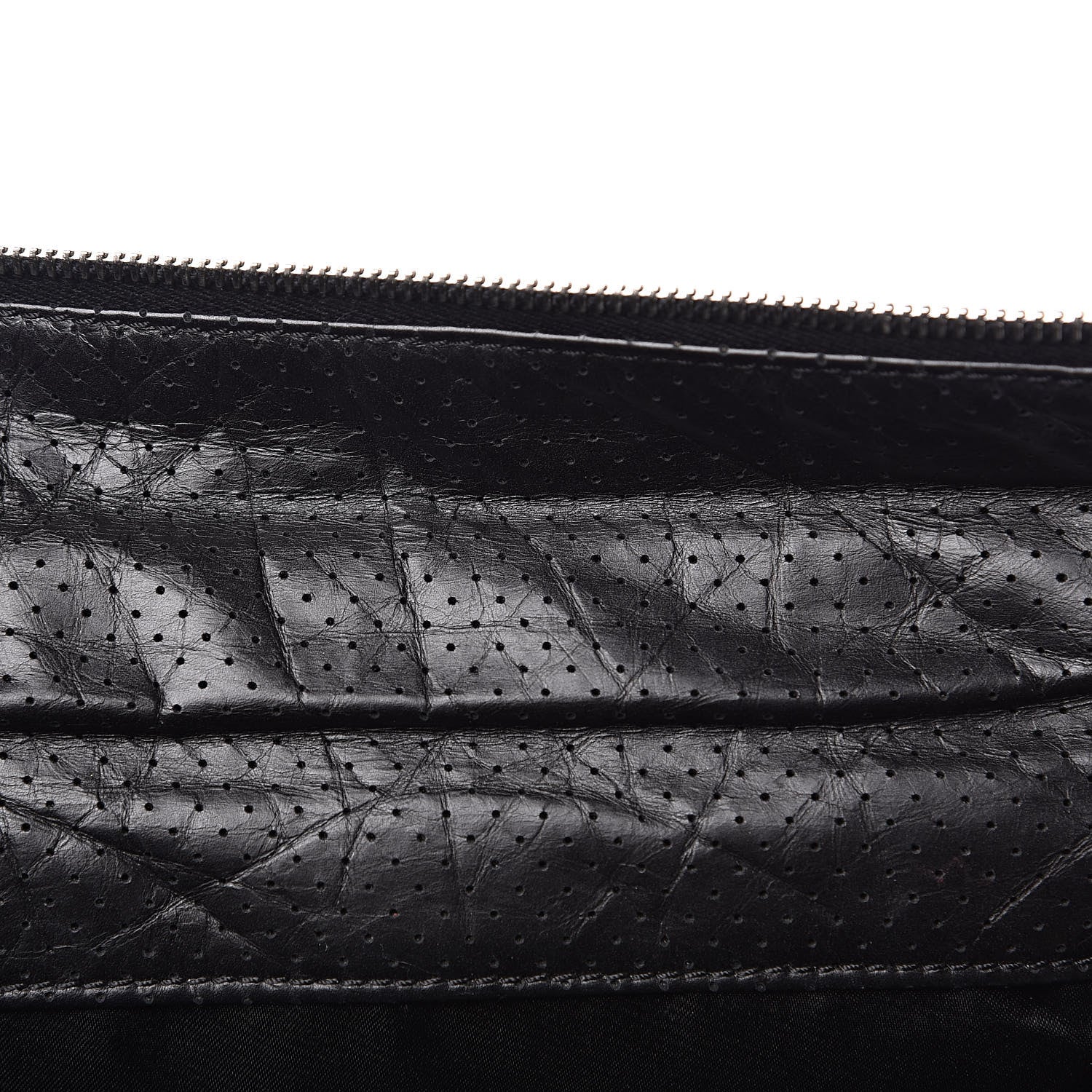 Chanel Calfskin Perforated 50's Satchel Black 8 of 12