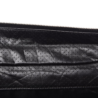 Chanel Calfskin Perforated 50's Satchel Black 8 of 12